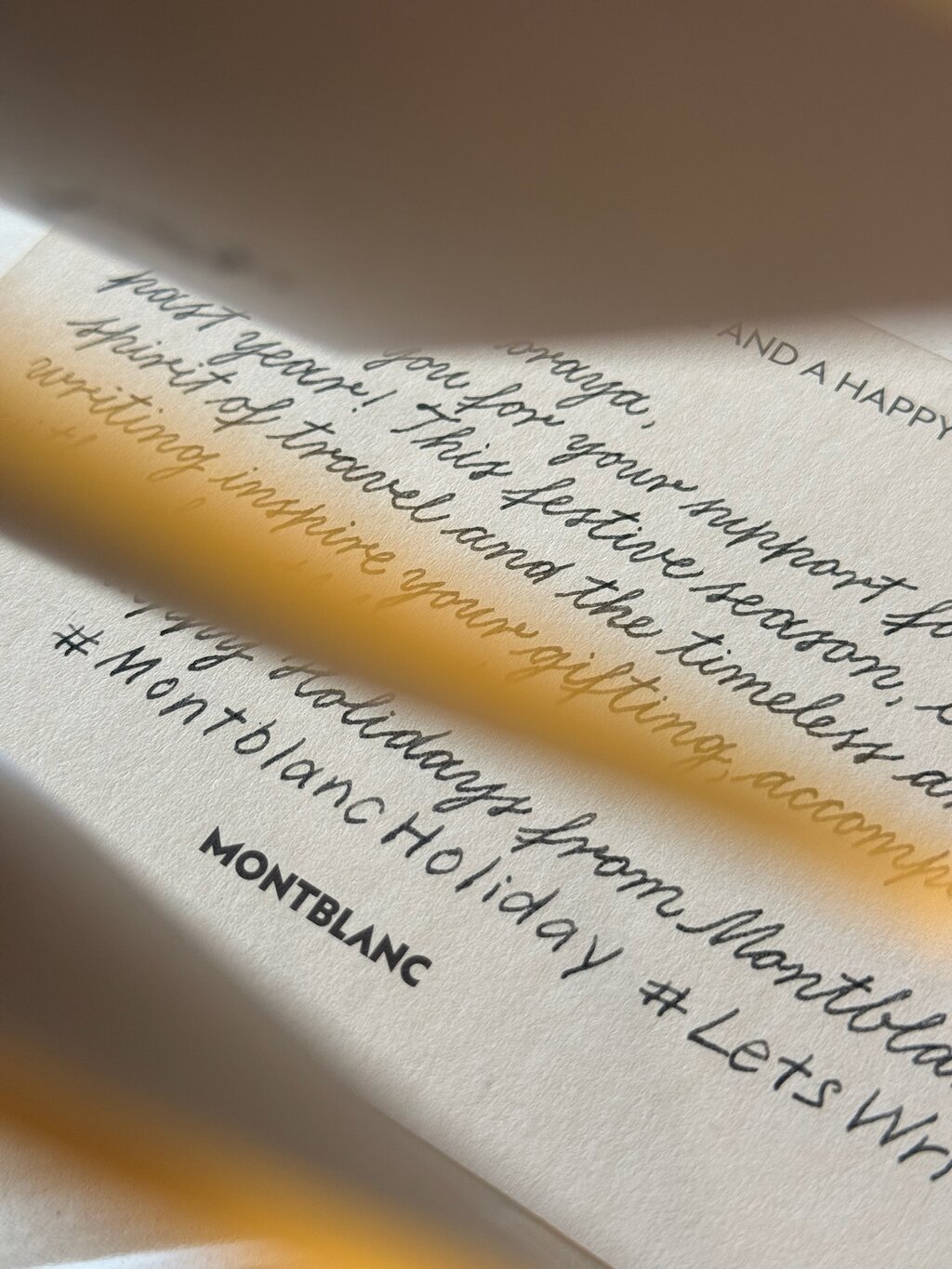 Calligraphy in warm studio light — Lettering in the Cloud